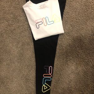 Fila leggings and T-shirt